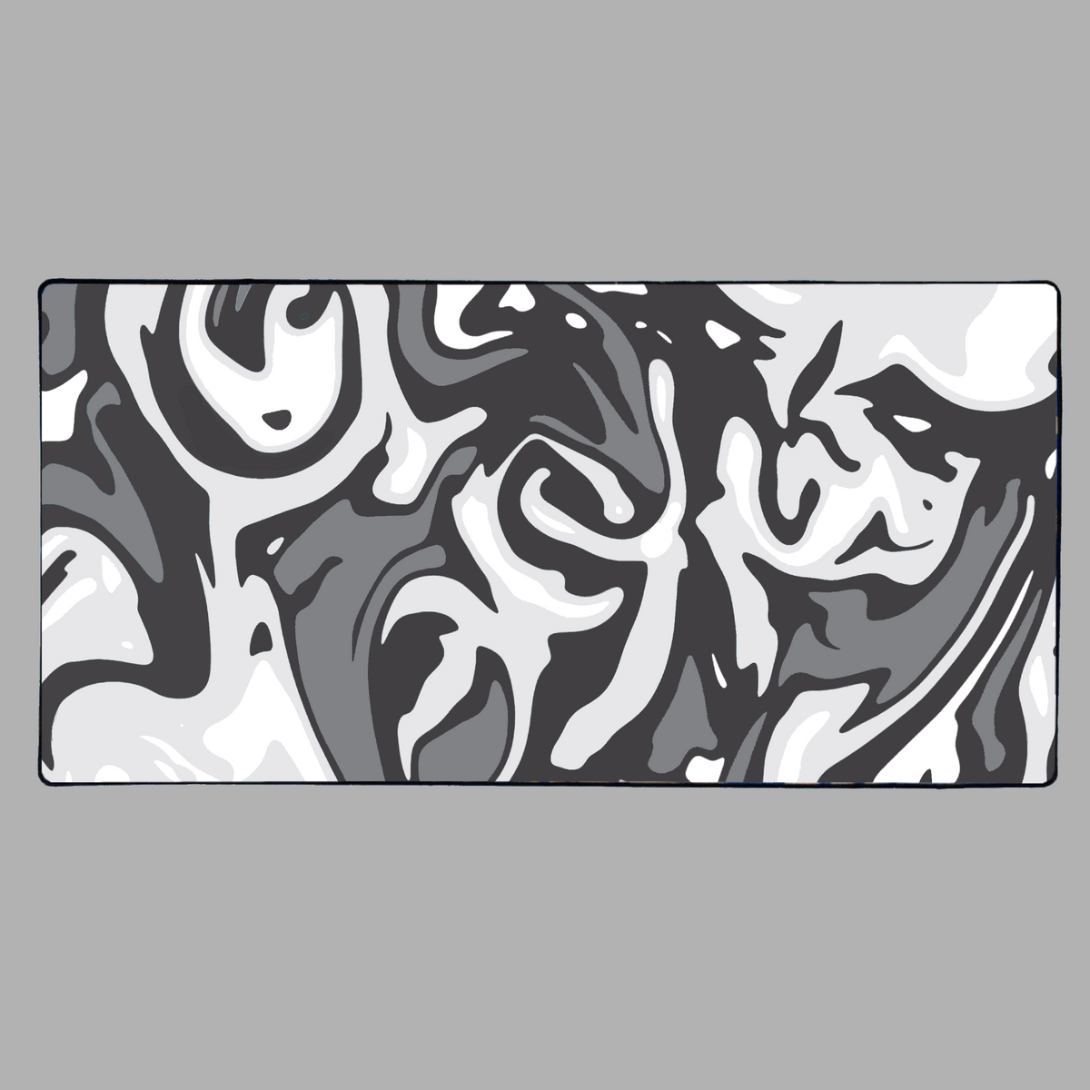 BLACK AQUA MOUSE PAD