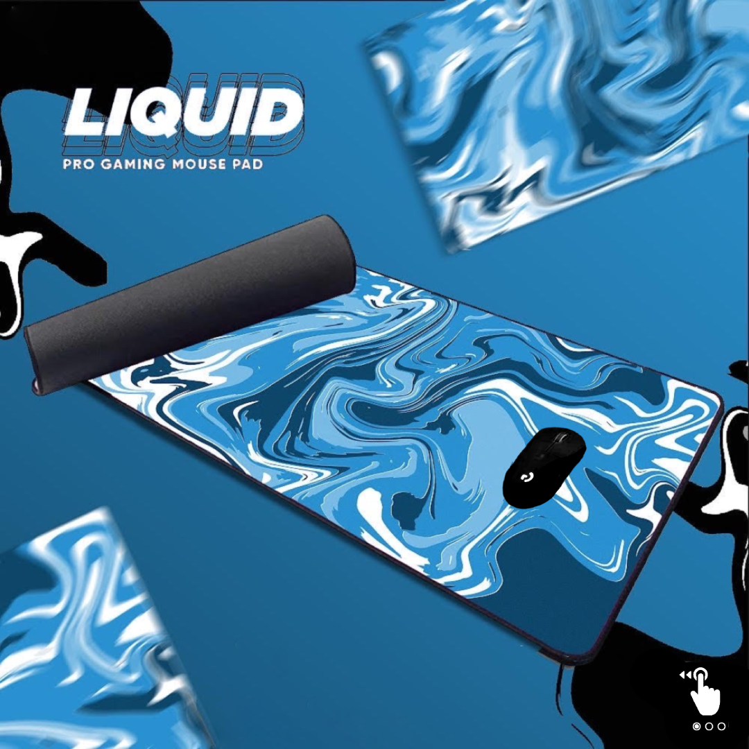 BLUE STRATE LIQUID MOUSE PAD