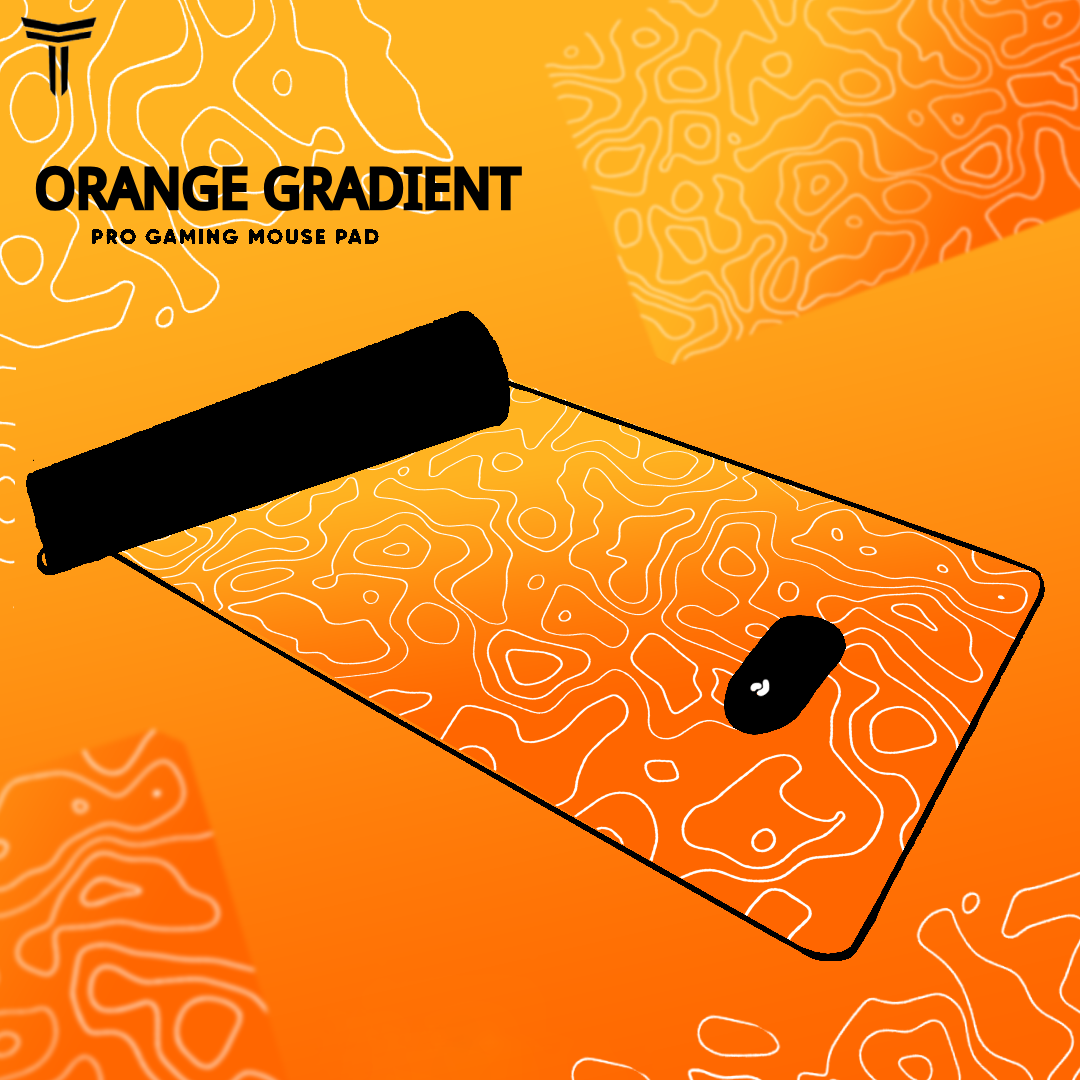 ORANGE GRADIENT MOUSE PAD