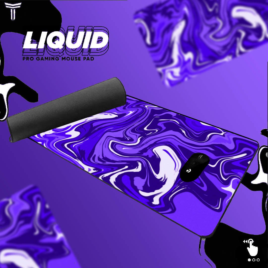 PURPLE STRATE LIQUID MOUSE PAD