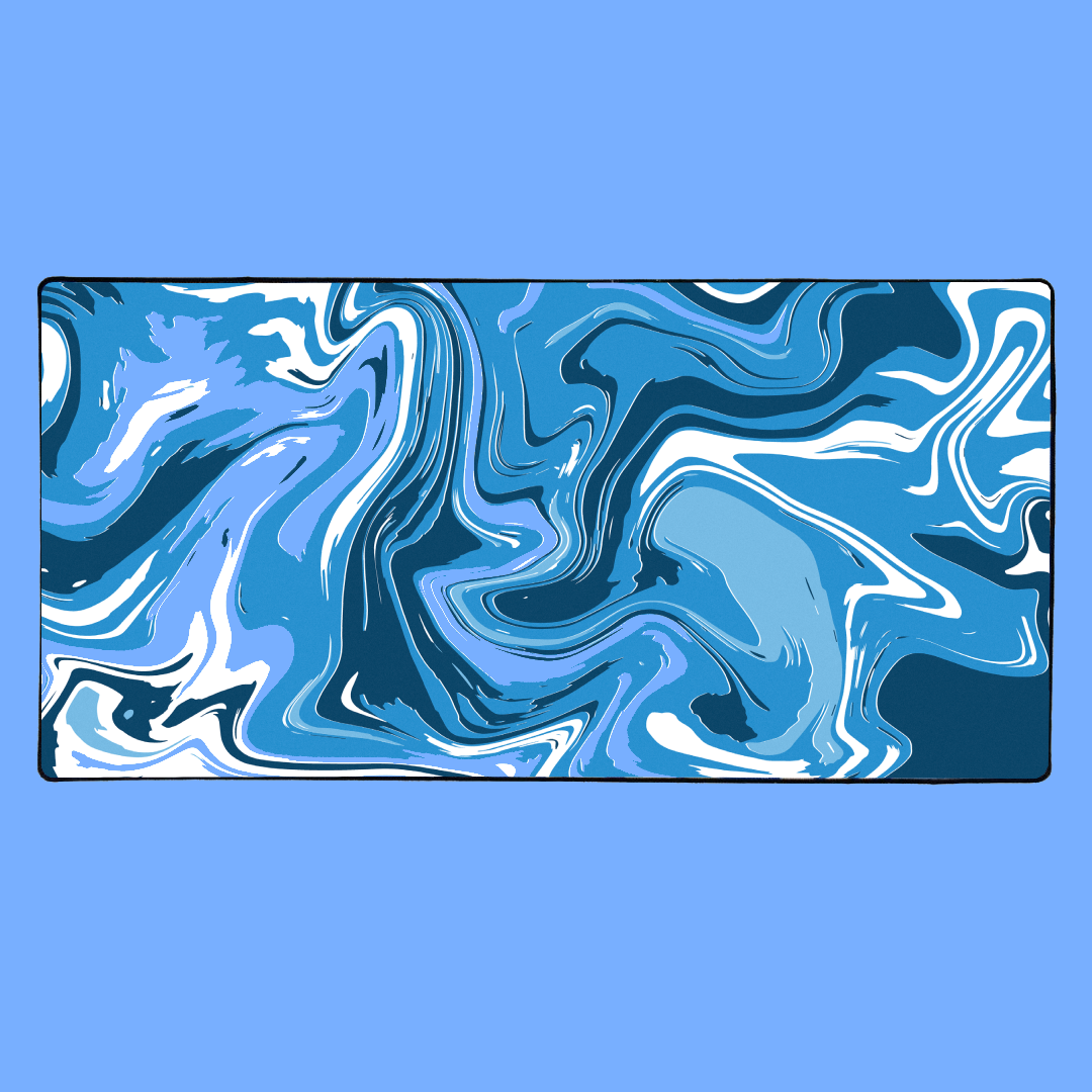 BLUE STRATE LIQUID MOUSE PAD