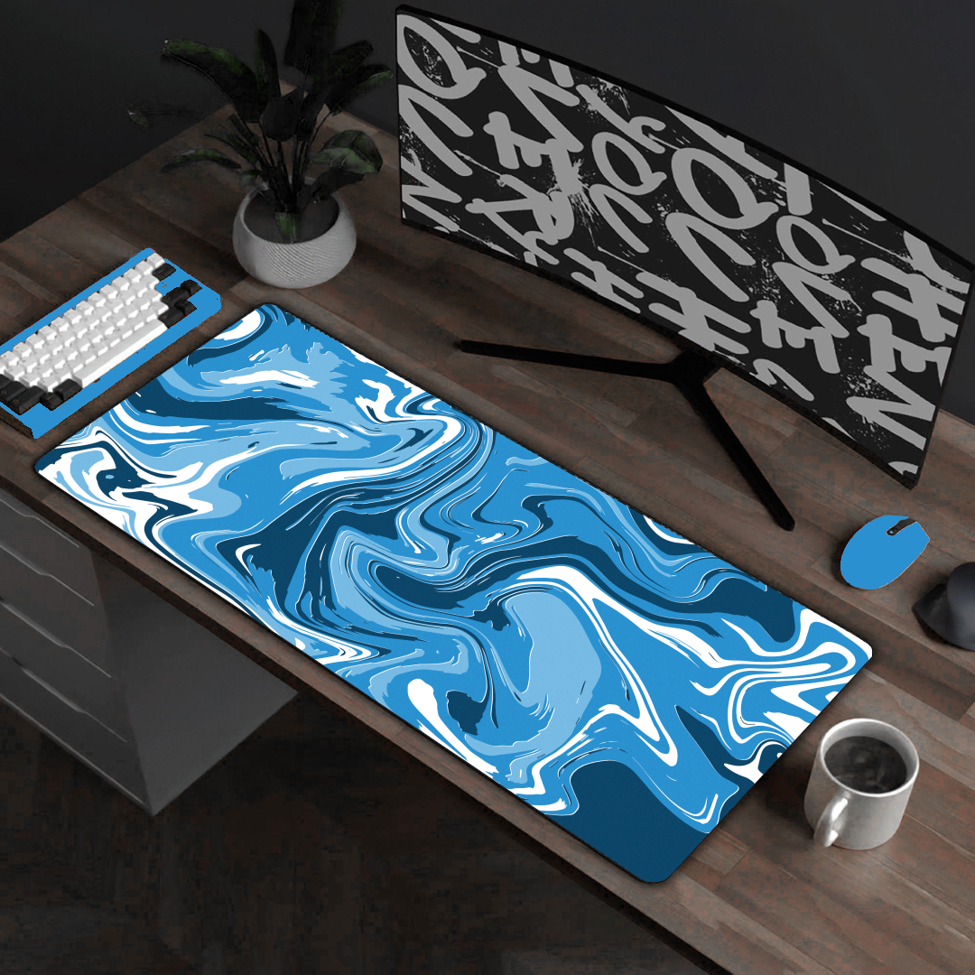 BLUE STRATE LIQUID MOUSE PAD
