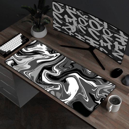 Black strate liquid Mousepad