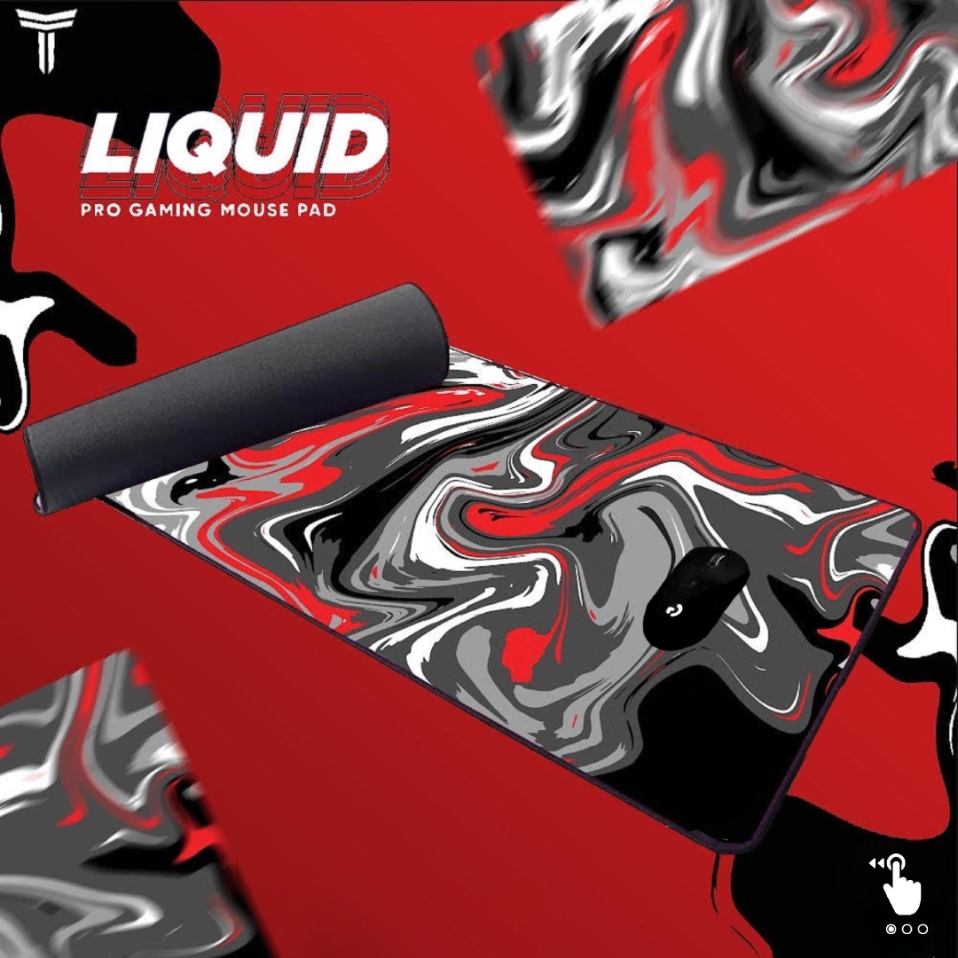 RED STRATE LIQUID MOUSE PAD